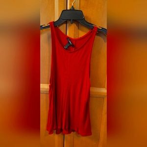 Forever 21 Red High Neck Tank